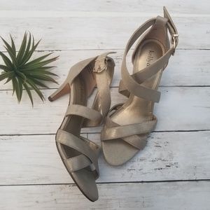 Kelly & Katie Gold Heels